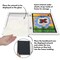 Americanflat 8.5x11 Front Loading Kids Art Frame - Kids Artwork Frame - Elastic Strap to Secure Artwork - Shatter Resistant Glass - Hanging Hardware - Includes Easel